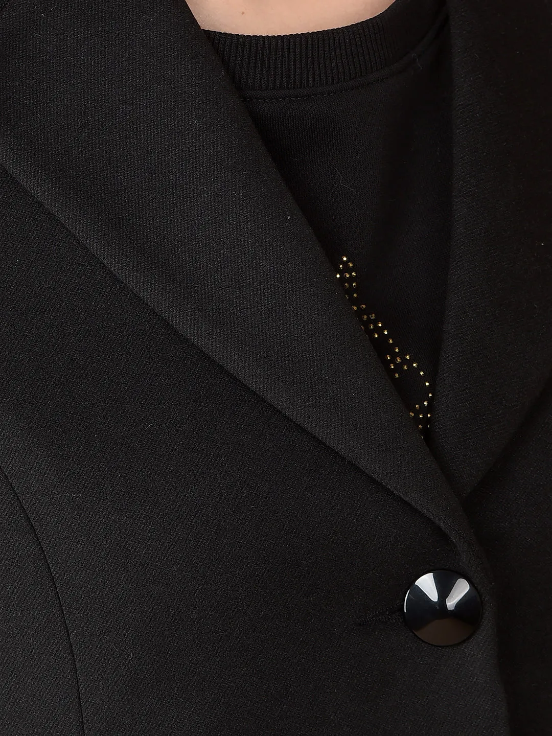 Black Longline Overcoat