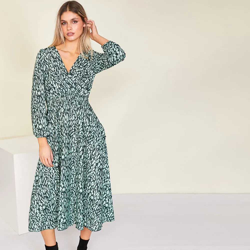 Ivy Wrap Dress (Green)